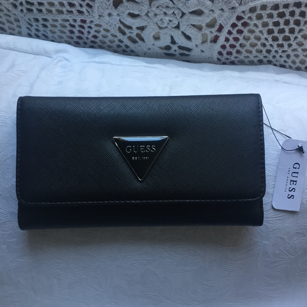NWT Black Guess Wallet